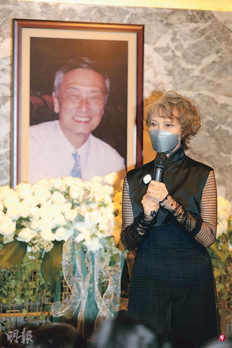 萧芳芳透露，丈夫张正甫生前曾说有好快乐及有意义的一生。（明报图）