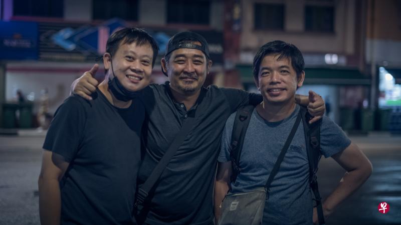 《芽笼》导演邝子君（左起）、动作指导冯推守、监制李子剑。（邝子君提供）