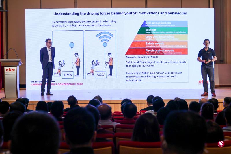 全国职工总会一项面向1000名年轻上班族的调查显示，年轻人面对的三大职场挑战是就业机会和事业前景、财务问题，以及心理健康。（卓祾祎摄）