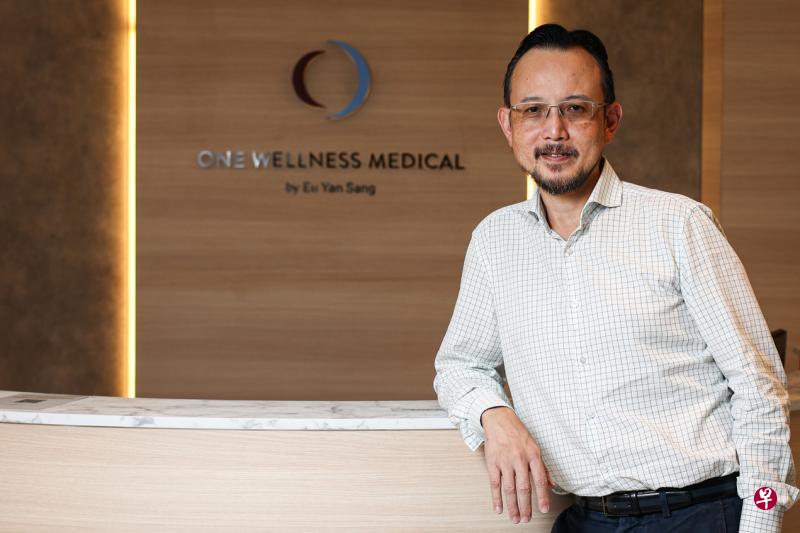 余仁生集团总裁黃皓经认为One Wellness Medical的商业模式符合了市场的需求。（李健玮摄）