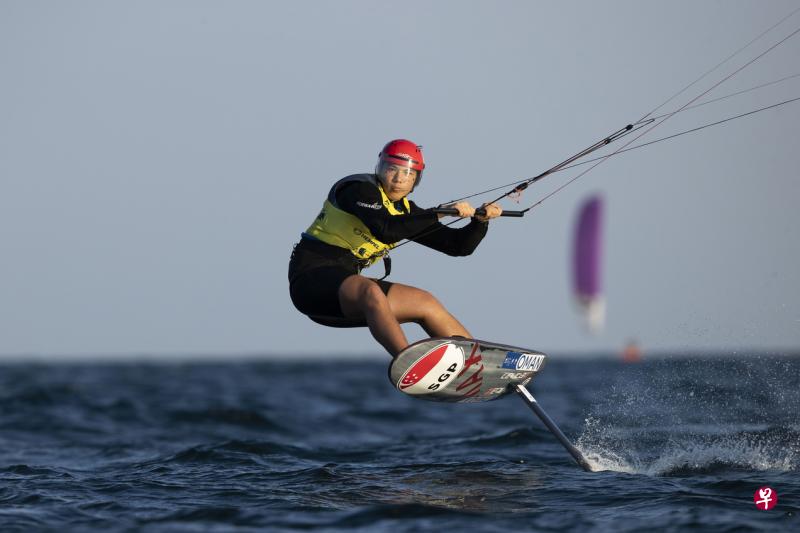 墨士廉在2022年风筝冲浪世界锦标赛中夺得亚军，并锁定2023年帆船世锦赛入场券。（档案照片）