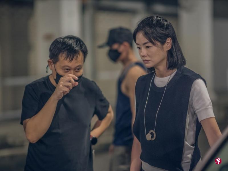 沈琳宸（右）感谢《芽笼》导演邝子君协助入戏。（mm2提供）