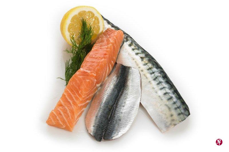 三文鱼和金枪鱼等鱼类富含Omega-3脂肪酸。（档案照）