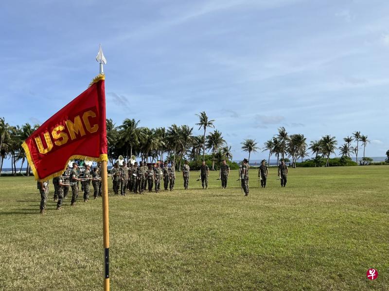 美国海军陆战队上星期四（1月26日），在关岛举行布拉兹营海军陆战队基地的启用仪式。（取自美国海军陆战队司令伯杰将军推特）