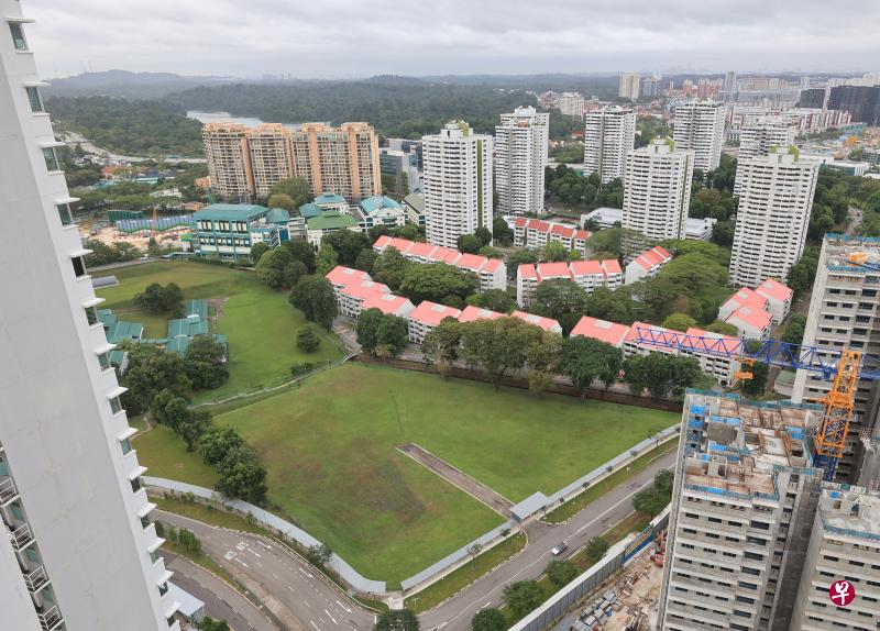 大巴窑西大智小学旧址将改为住房用地，房地产分析师预计这块土地可建造至少850个住房单位。（唐家鸿摄）