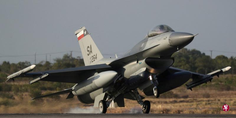乌克兰正在争取美国与其他西方盟友提供F-16等先进战斗机，图为美军一架F-16战斗机2018年11月在巴西参与多国空军演习。（路透社）