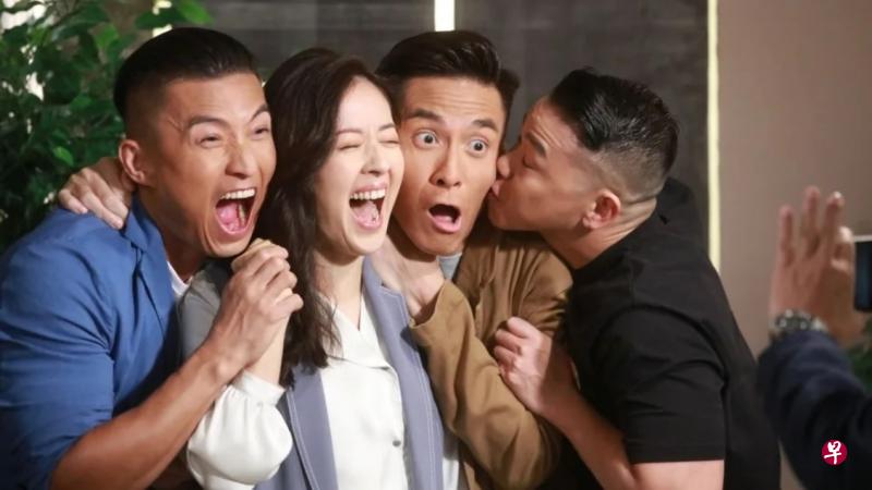 陈山聪（左起）、唐诗咏、马国明和林子善在《隐形战队》中原本是好友兼战友，几人的感情却在一次任务后发生变化。（互联网）