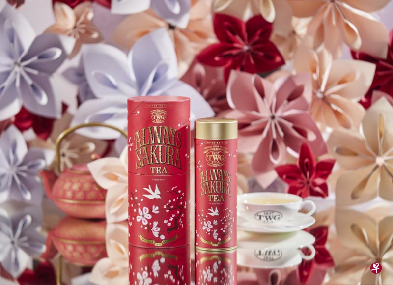 TWG Tea推出限定的永恒之樱茶品与茶香马卡龙。（品牌提供）