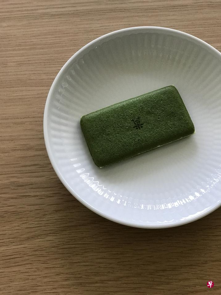 京都北山Malebranche浓茶猫舌饼。（赵琬仪摄）
