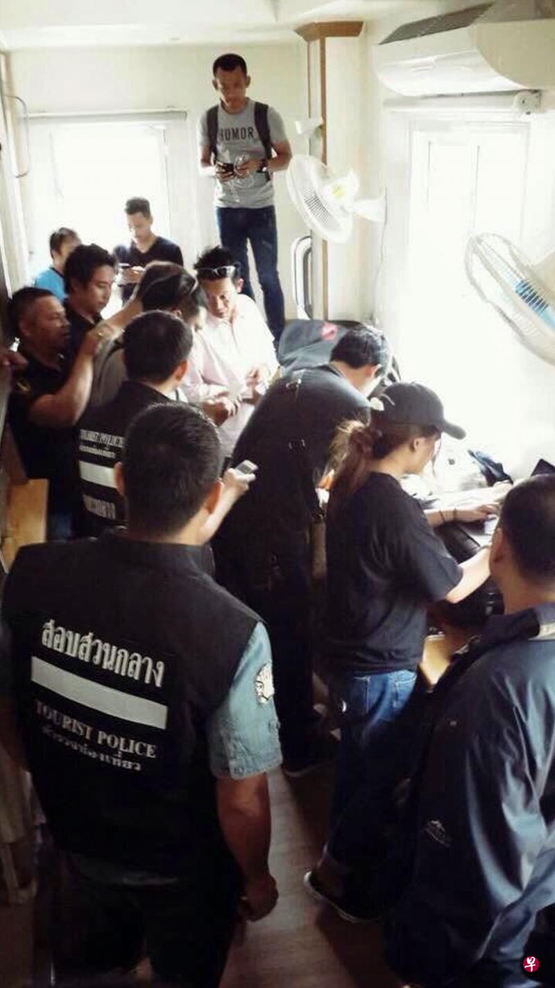 泰国警方掌握洋匪资料后，迅速采取逮捕行动。（取自网络）