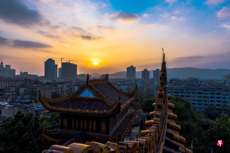 长沙的日落。（gettyimage）