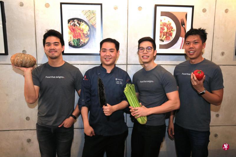 Grain的四名年轻创办人（左起）杨忆颂、陈敬全、沈恩铭和高驲夆 ，在今年初入选美国《福布斯》“亚洲30岁以下最具潜力的30名杰出青年”排行榜。