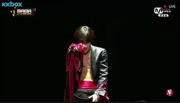 SHINee泰民展现精湛歌唱与舞技实力，将气氛推到最高点。（KKTV图）