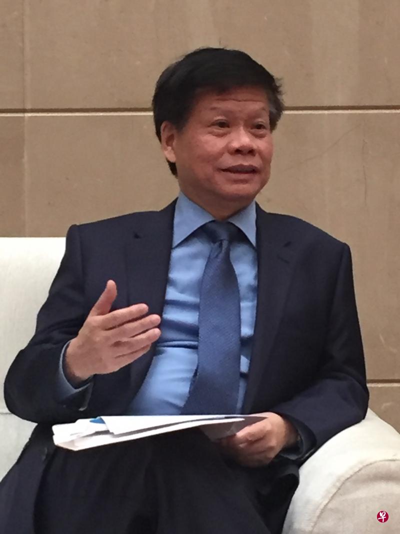 新加坡南洋理工大学校务总监兼副校长（研究）蓝钦扬教授。（曾实摄）