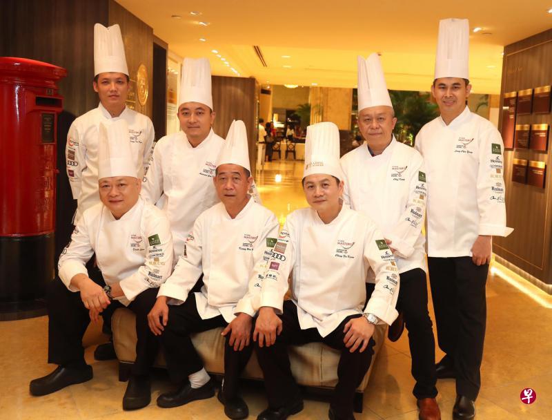 参与“中国美食之旅”晚宴的厨师来自玉楼、乐记、咏春园、乐天潮州、江师傅菜馆和御宝上海酒家六家著名餐馆。（周国威摄）