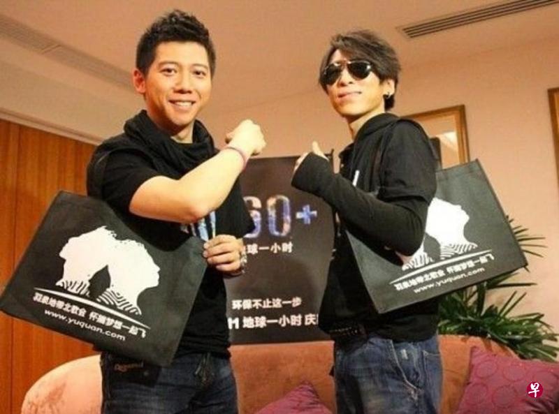 陈羽凡（右）宣布将退出演艺圈，粉丝担心他和胡海泉合组的“羽泉”会解散。