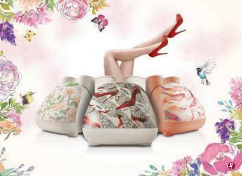 Osim uStiletto高跟闺蜜按摩机共有三款设计。（商家提供）
