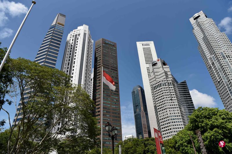 新加坡支持“一带一路”倡议，图为新加坡金融区。（法新社）