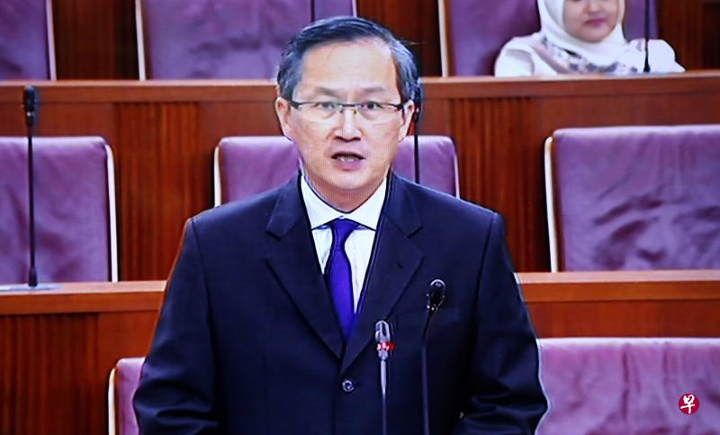 林谋泉昨日于国会上发表看法