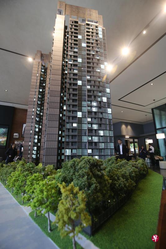 豪华公寓玛庭豪苑属于99年地契，将建有450个住宅单位，分成五种类型，有双卧室、双卧室加书房、三卧房、优质三卧房和四卧房，面积介于764至1798平方英尺。（林国明摄）