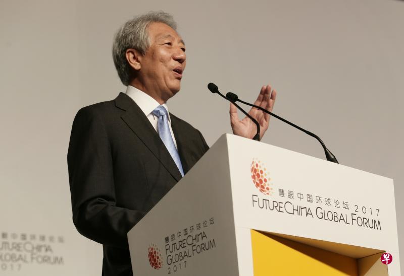 张志贤：新中两国在“一带一路”倡议下的合作有望让双边关系更上一层楼。（陈渊庄摄）