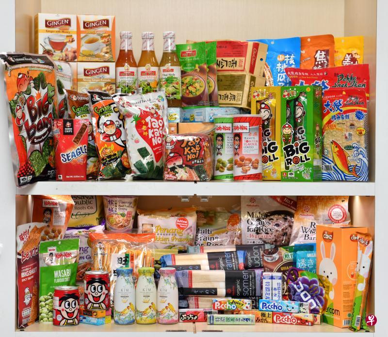 昇时升进口超过15个品牌零食和食品。