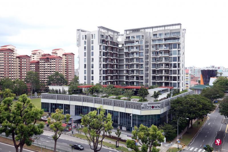 Midtown Residences（2016年竣工，99年地契）是后港私宅中出租活动活跃的其中一个项目，一年来有80个租约。（邝启聪摄）　