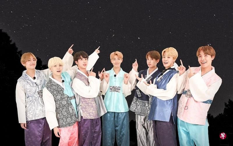 防弹少年团给粉丝送上祝福。（图/Big Hit Entertainment）