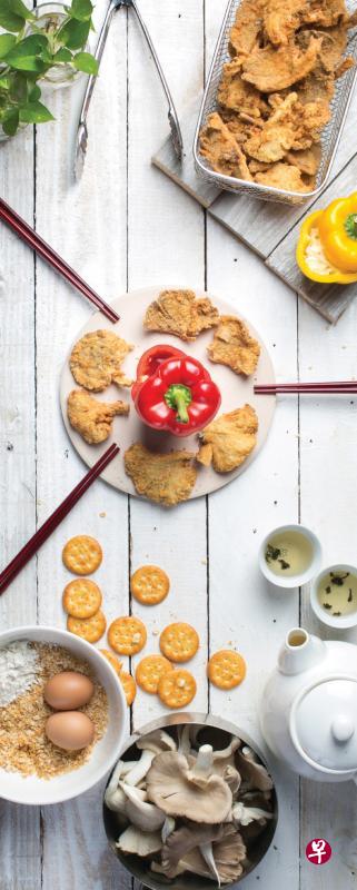 酥炸杏鲍菇。（Julie's biscuit提供）