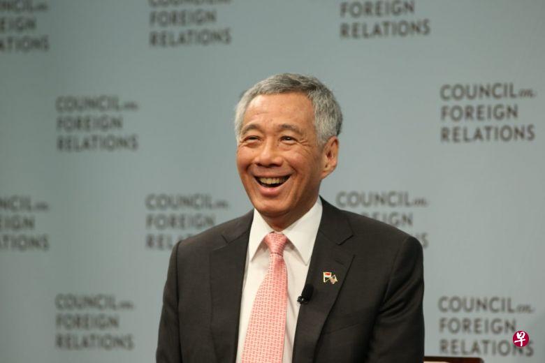 李总理25日（美国时间）出席智库美国外交关系理事会（Council on Foreign Relations）活动时的一幕。（图/海峡时报）