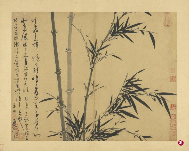 中国人画竹长久不衰，竹也是中国画的一大特色。（互联网）