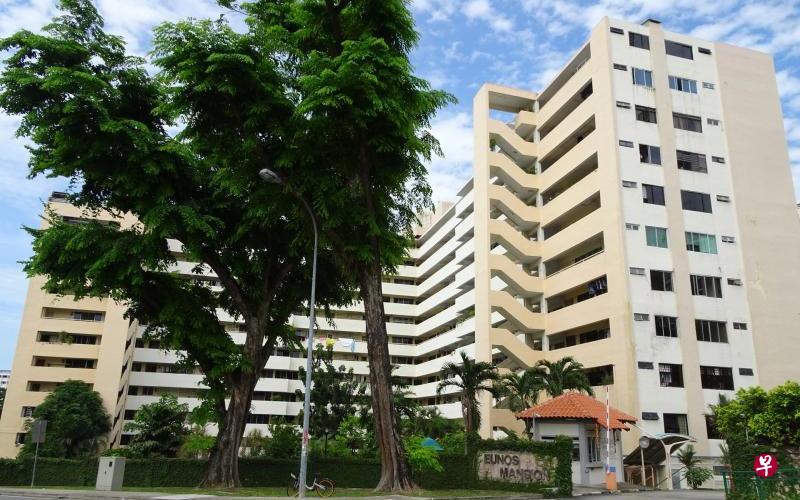 东部永久地契私宅项目Eunos Mansion近日推出市场求售，要价2亿1800万元，相当于容积率每平方英尺1219元。（高纬环球提供）