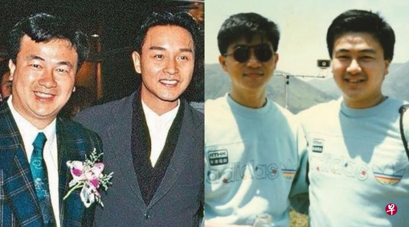 左：高志森说，哥哥张国荣在陈百强入院后，曾悄悄去探望他。右：高志森透露，陈百强是贵公子，出入驾跑车，也常让他搭顺风车。（受访者提供）
