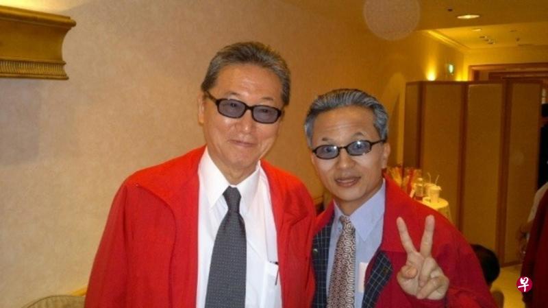 唐从圣（右）之前常在综艺节目上模仿李敖。（互联网）