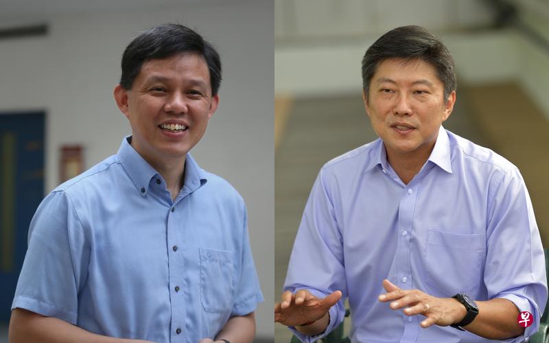 陈振声（左）和黄志明被看好是我国第四代领导团队的核心成员，黄志明也很可能接过陈振声领导职总的棒子。（档案照片）