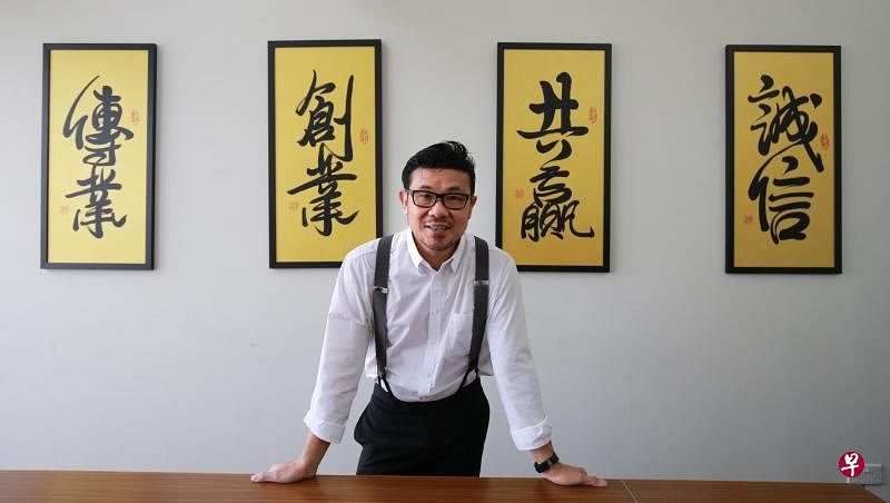 许兴江45岁时和死神擦身而过，从此对人生有新的领悟，接手欧圣集团后也以不同心态重整业务。（唐家鸿摄）