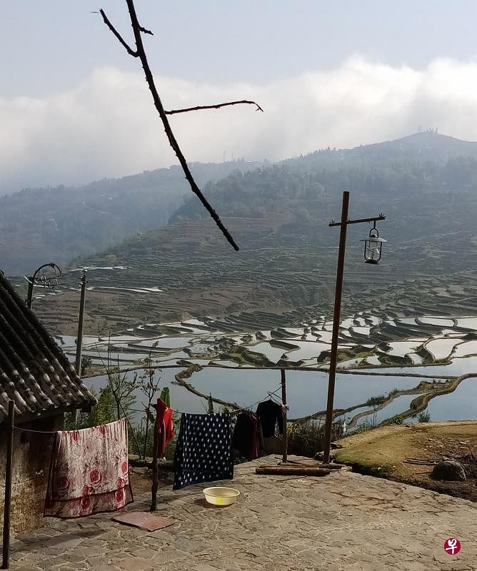 门前就是风景。