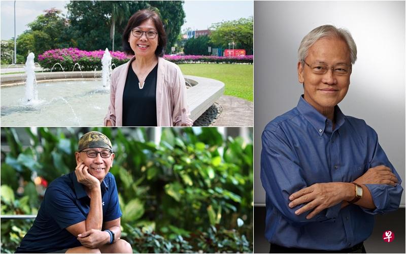 三位主讲者英培安、孙爱玲与谢清都见证、参与过上世纪70及80年代风起云涌的文学世代，并持续创作至今。（档案照）