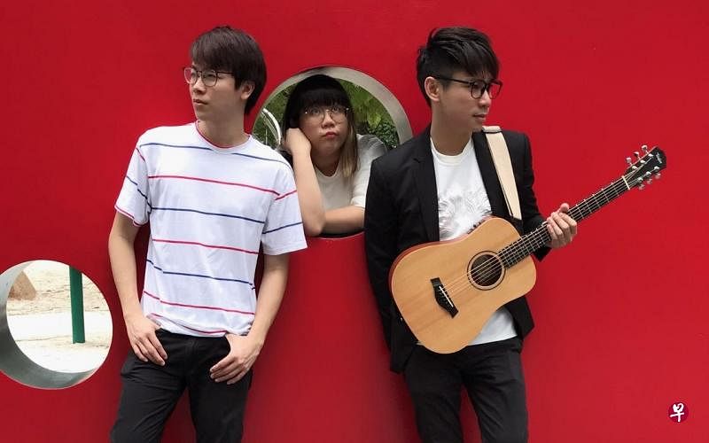 ONLY潘泳任（左）、刘嘉慧（中）将与吉他手Morgan同台。（受访者提供）
