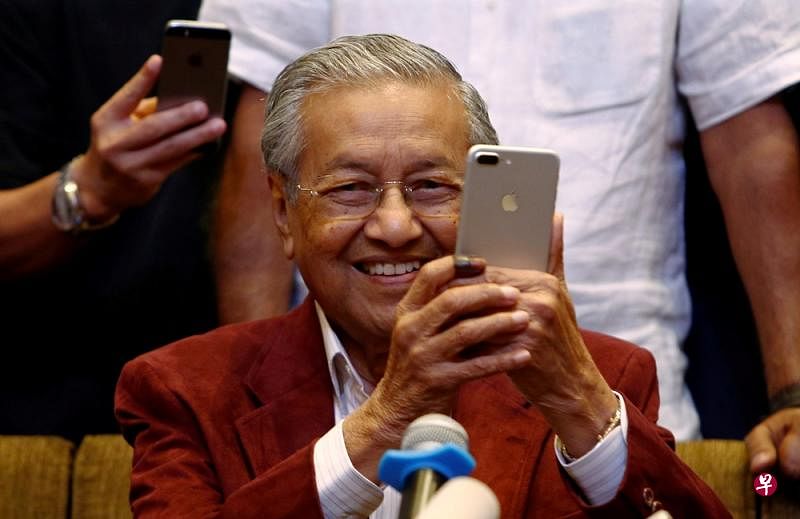 马来西亚首相马哈迪。（法新社）