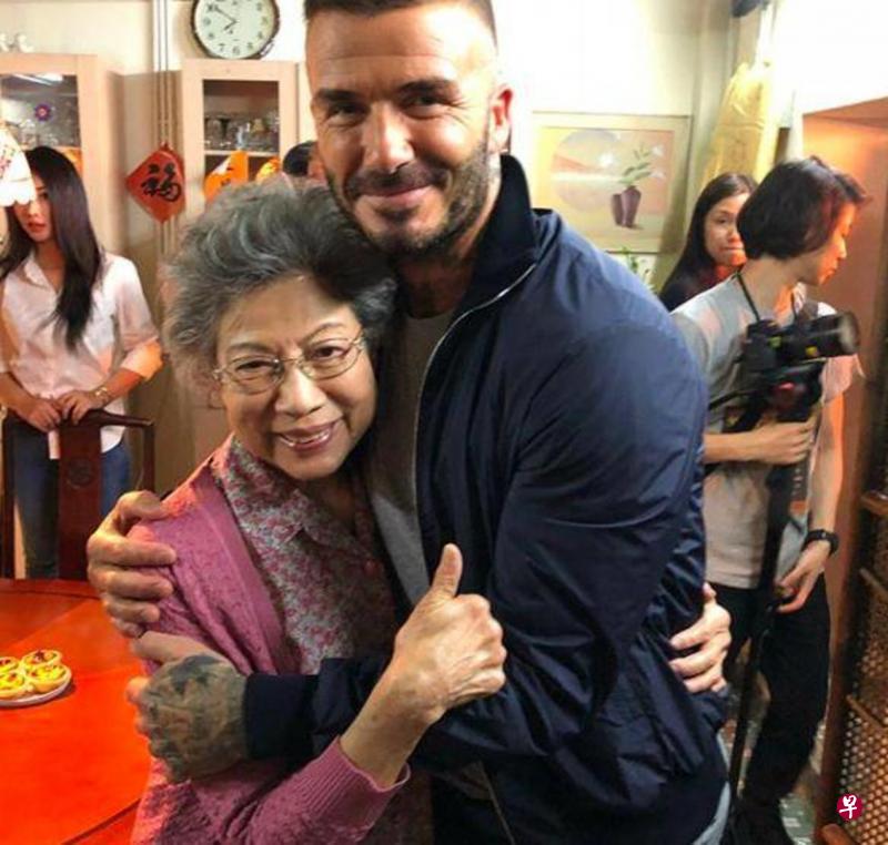 罗兰（左）赞贝克汉姆没架子。（互联网）