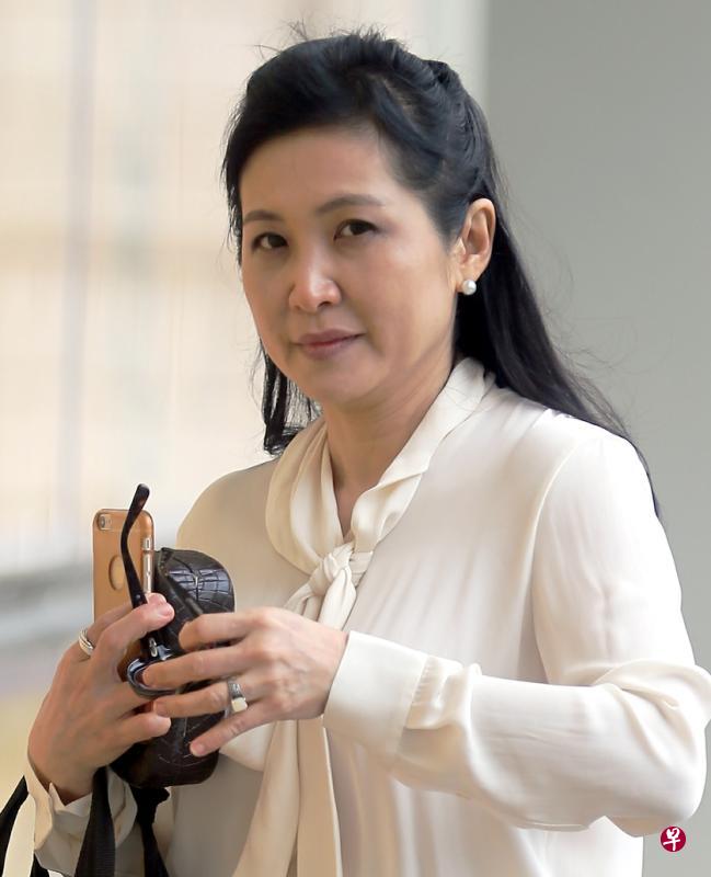 被告柯素玲是业高国际前总裁。（海峡时报）