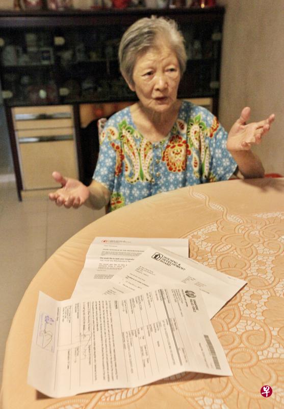 妇女郑心香申诉，7年来频频被噪音干扰。（陈佩敏 摄影）