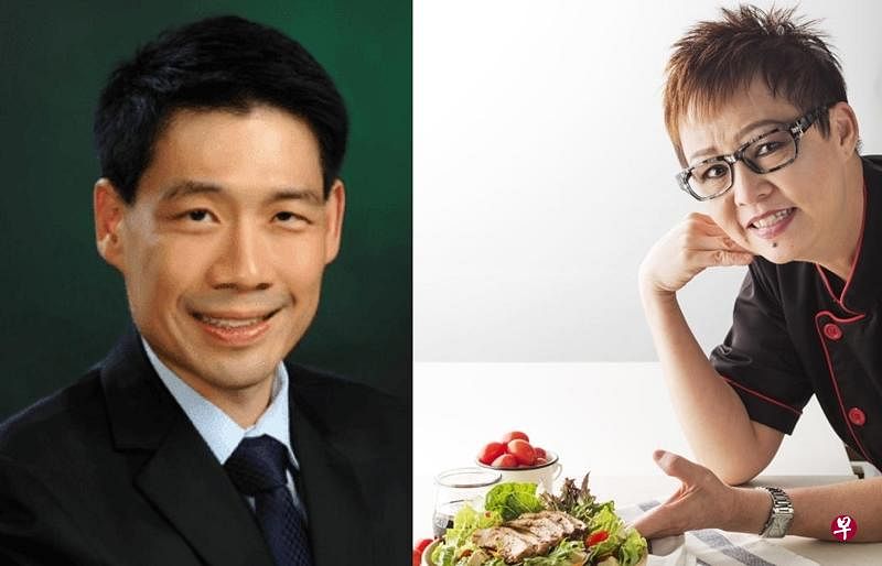 骨科医生张怡泓（左）与烹饪导师梁丽莎。