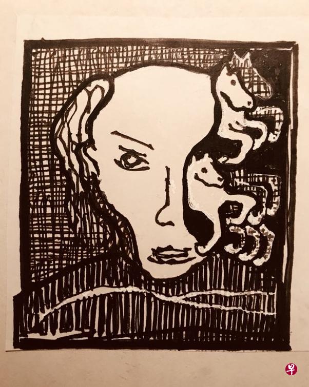 作者自画像。（作者提供）