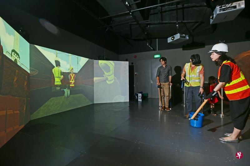 来自iMMERSiVELY公司团队的作品，借助虚拟科技，让公众在虚拟实境中体验考古。（梁伟康摄）