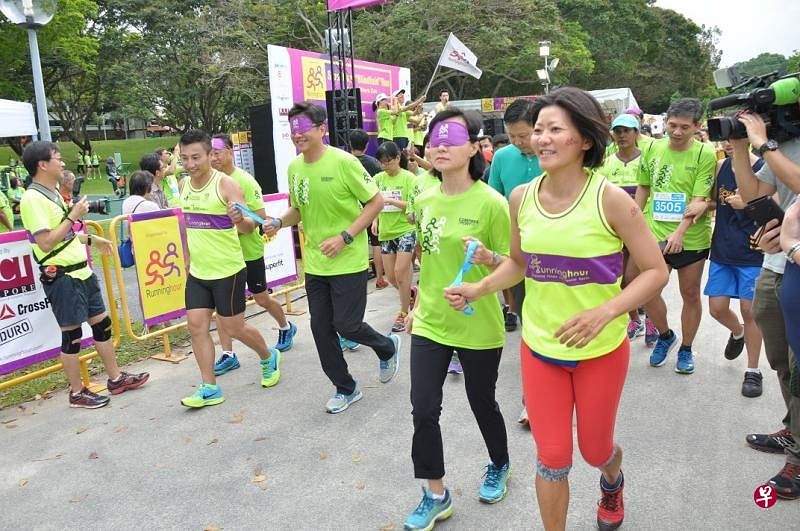 特需人士能与公众一起参与Run For Inclusion 2018集体长跑活动。（Runninghour提供）