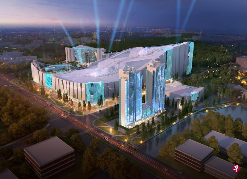 上海冰雪之星由新加坡高鸿集团携手中国企业打造，2022年落成后将成为上海旅游新热点。（KOP提供构想图）