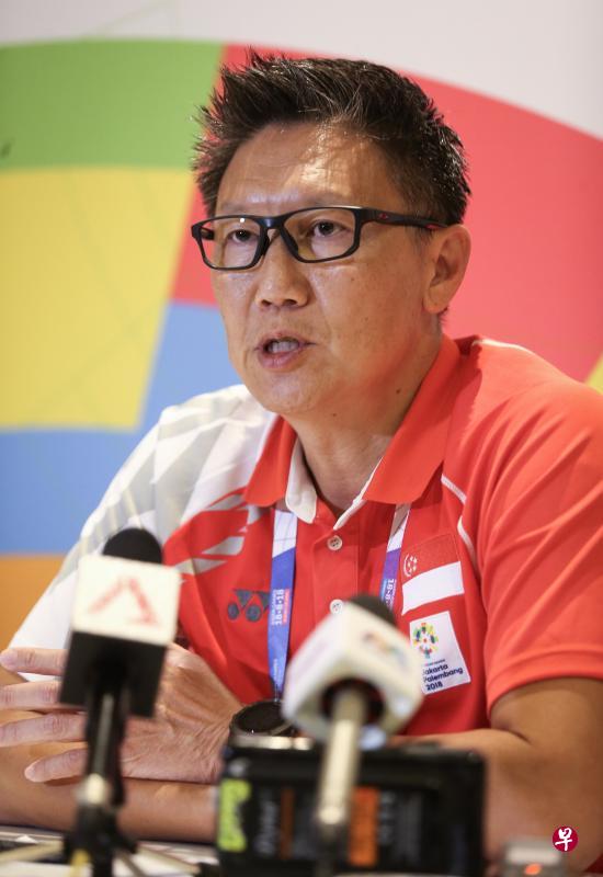 新加坡代表团团长李宏耀：首次参加亚运会的202名运动员贡献了总奖牌数的75％，表现优异。（叶振忠摄）