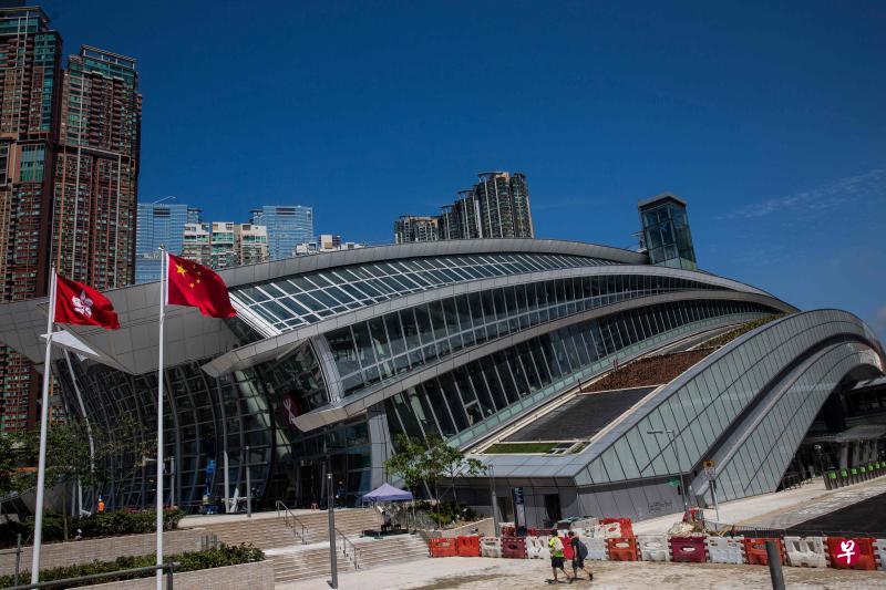 香港高铁西九龙站。（法新社）